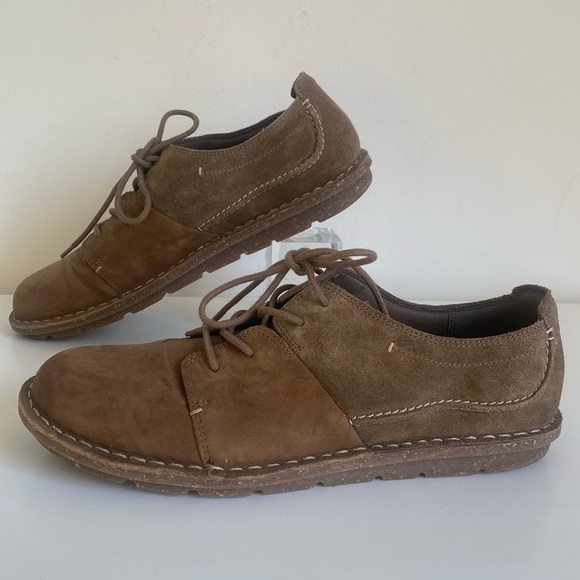 Clarks Leather Lace Up Shoes Size 10M Brown Comfort Walking Tamitha Daisy Oxford - Picture 2 of 15